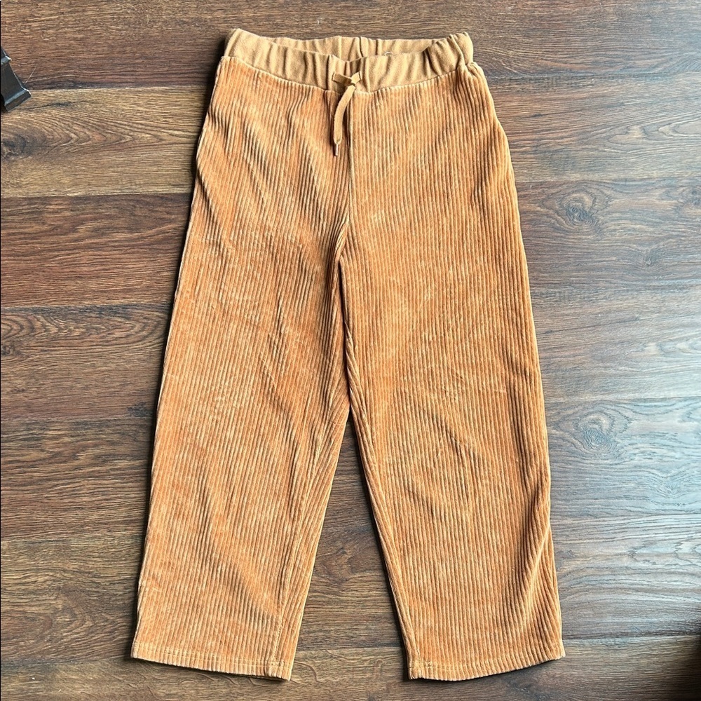 Brixton Corduroy Cropped Pants in Camel Tan